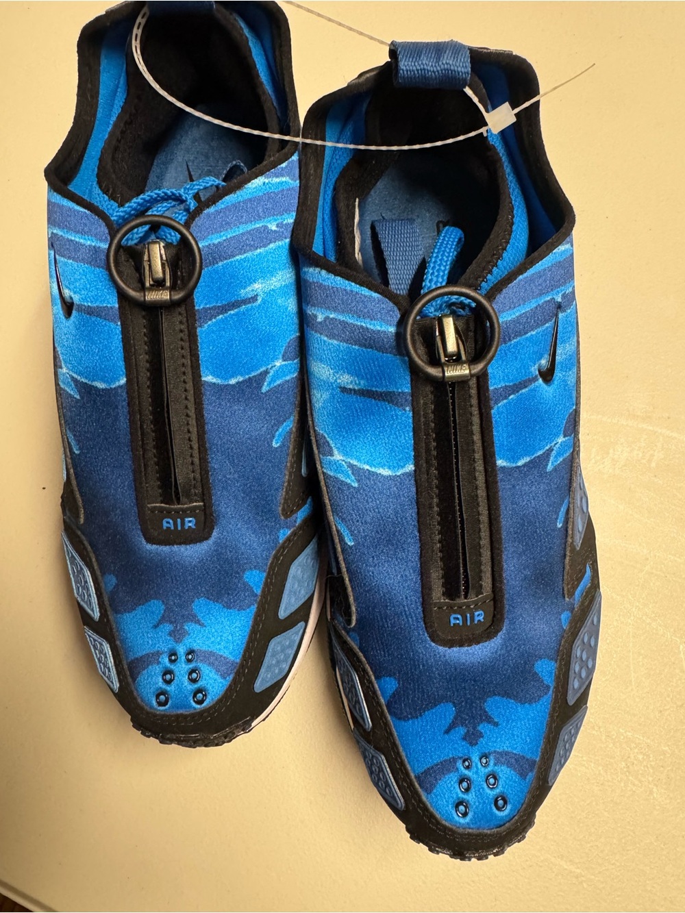 Nike Blue Camo Slip-On Athletic Shoes